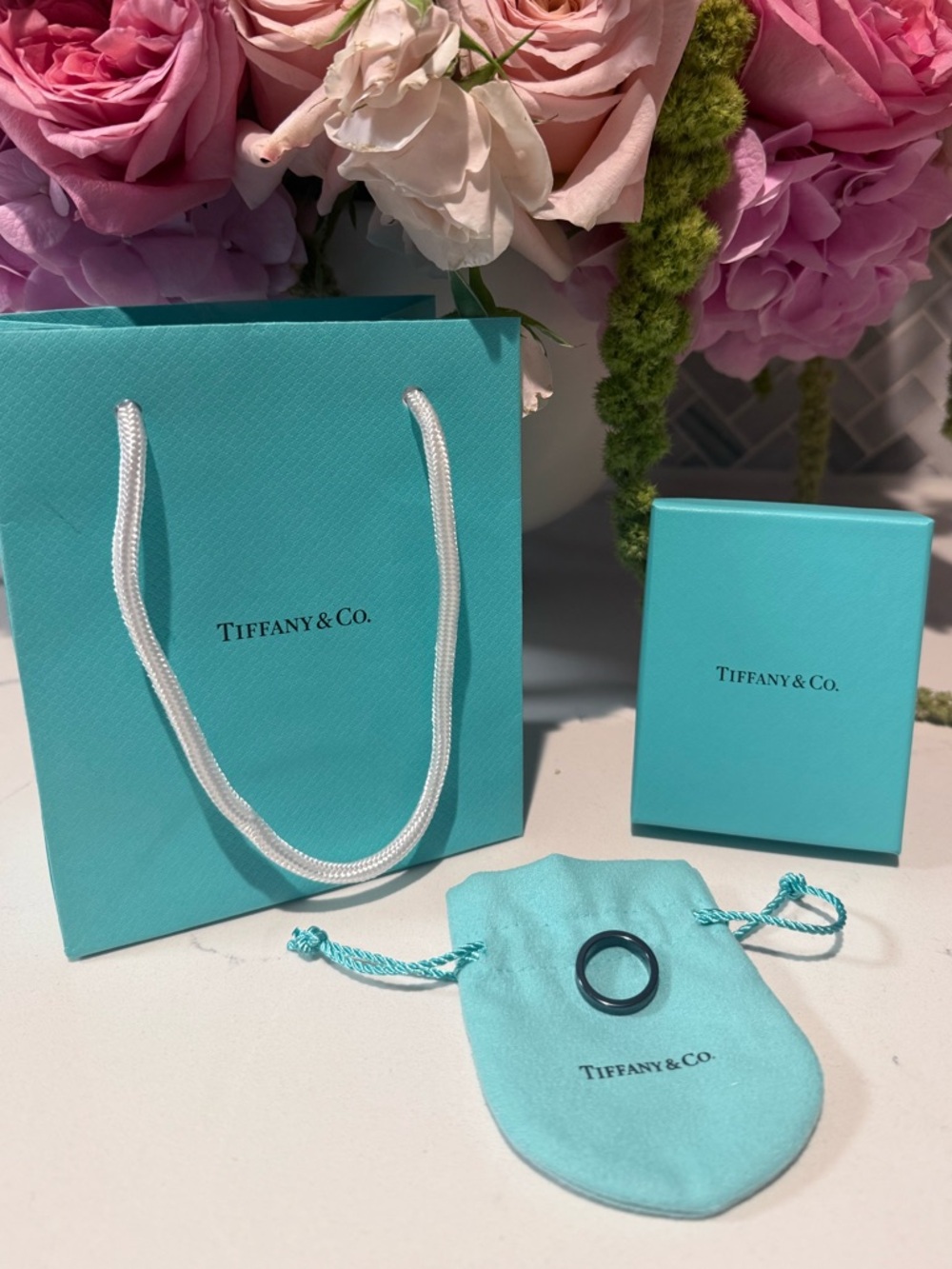 Tiffany & Co. 1837 Titanium Ring